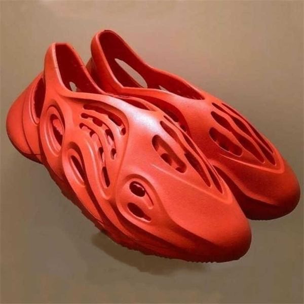 

2021 slipper rubber resin solid slide sandal fashion women men slides slippers foam shoes desert sand triple bone size 36-45 ysj ysj, Black