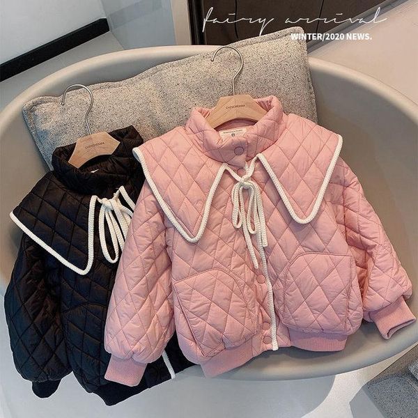 

down coat baby outerwear overcoat fashion kids cotton jacket autumn winter girl clothes children clothing 2-10y, Blue;gray