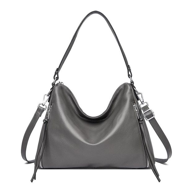 

evening bags women natural genuine leather handbag luxury travel shoulder bag designer soft cowhide female messenger big ladies tote sac
