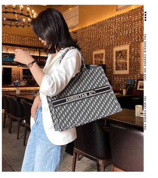 

same large capacity bag women's portable canvas new fashion shopping tote bags