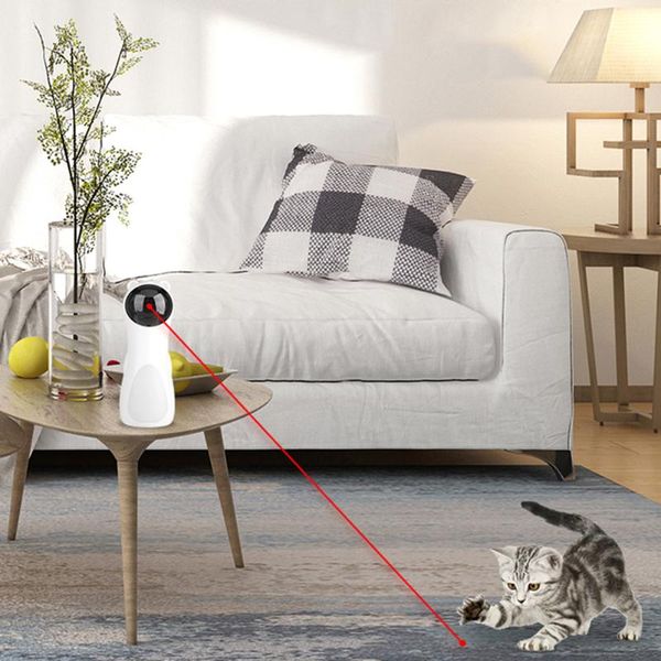 

cat toys pet led laser interactive smart automatic toy exercise training entertaining teasing funny rotating for