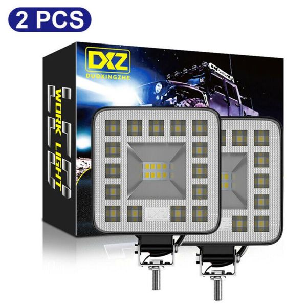 

working light 2pcs 69w led work bar flood off-road fog lamps atv suv soft aluminum circuit board lamp bead