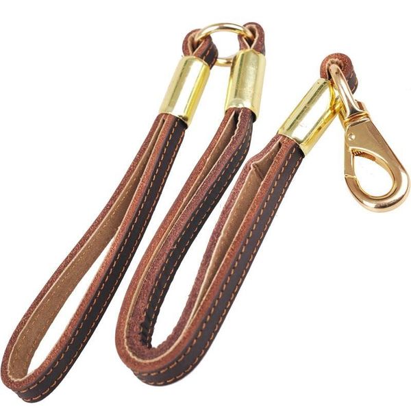 

dog collars & leashes genuine leather leash pet lead for big daily walking 11677