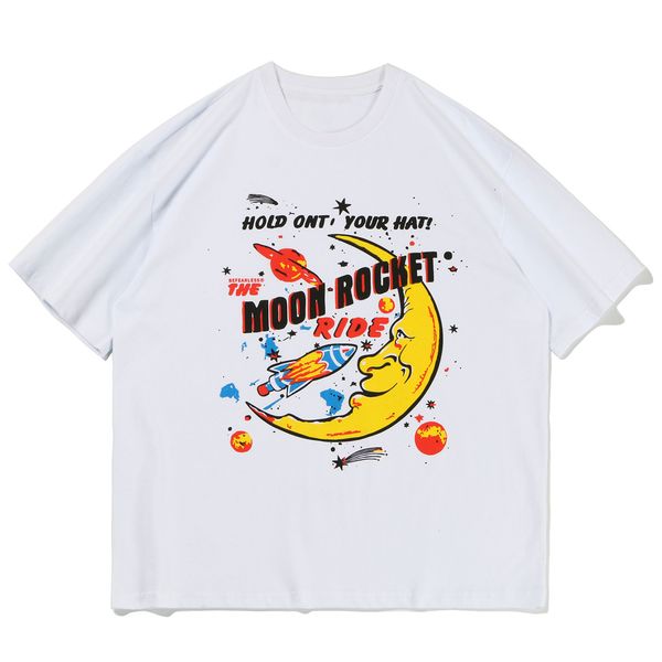 

2021 new aelfric eden moon pocket print tshirt summer harajuku loose t shirt casual cotton male tees fashion streetwear 1ln5a1, White;black