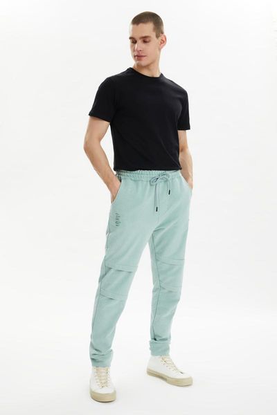

running pants trendyol men 's regular fit sweatpants tmnss21ea0192, Black;blue