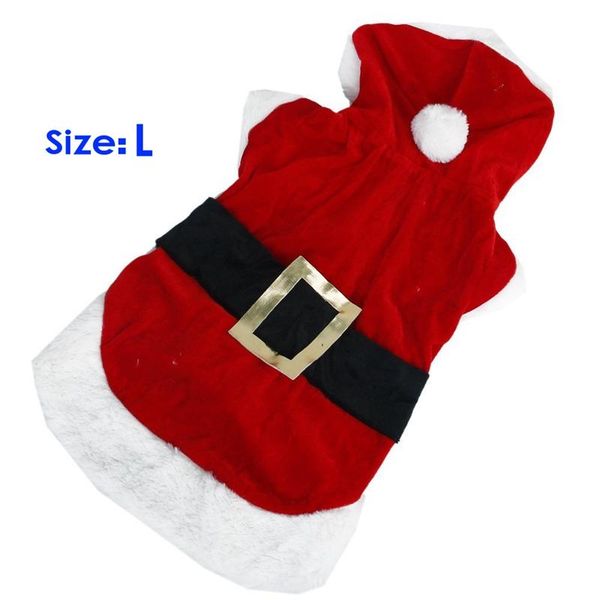 

dog apparel santa claus hoodie costume - size l