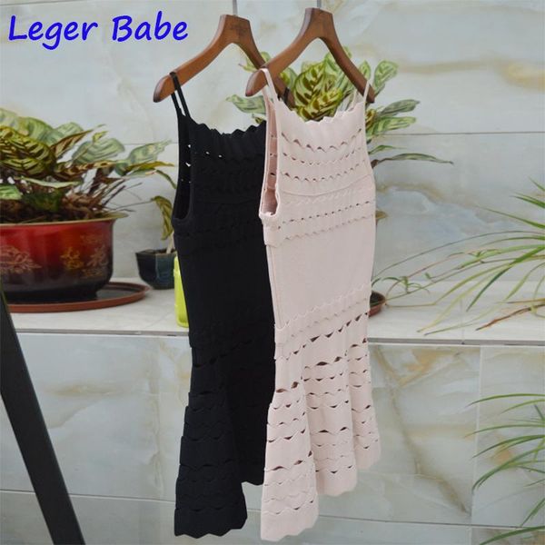 

women's tanks & camis women sleeveless bandage crop hollow out short club bodycon summer party nightclub black pink, White