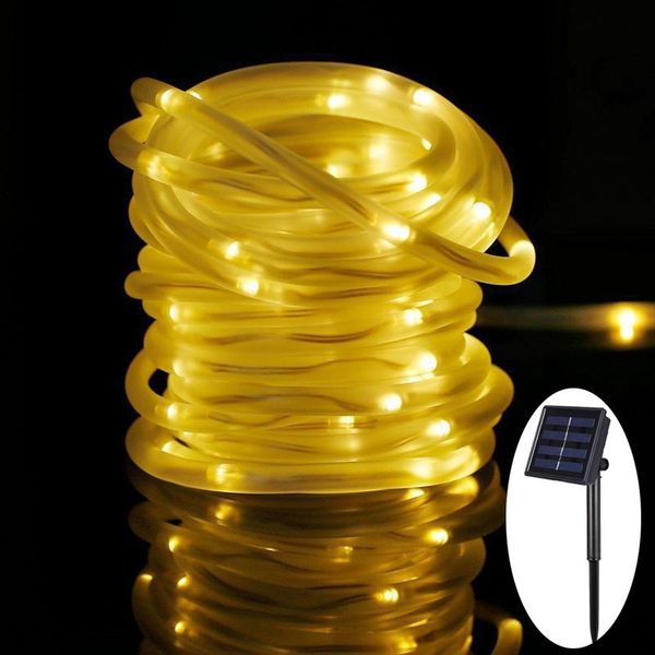 

solar led string lights waterproof outdoor colorful rope tube led luzes de natal for garden fence landscape garland xmas decor