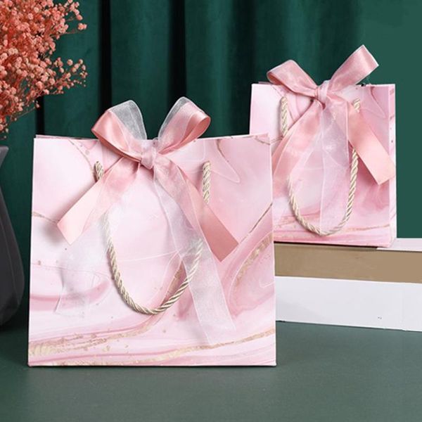 

gift wrap 10x marble box pink bag wedding favours candy boxes paper chocolate package/gift for party baby shower