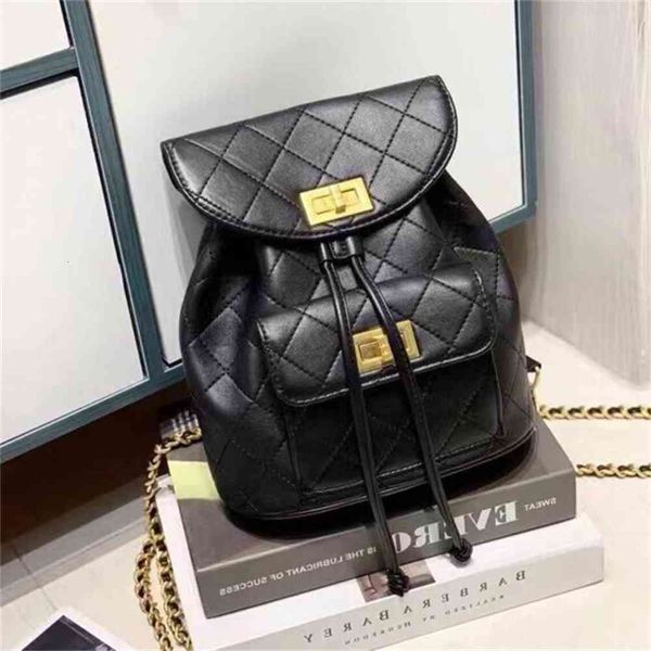 

fashion leisure small fragrance bag 2021 fashion women's double shoulder mini rhombic chain backpack
