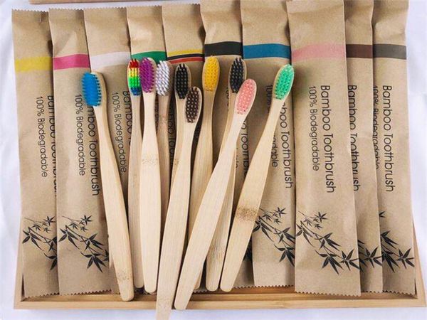 

white teeth eco-friendly natural bamboo charcoal toothbrbiodegradable bamboo toothbrush wholesale environment wooden bamboo ush soft bristle