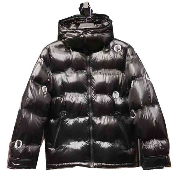 

2021luxury france mens down et letter monclair knitted women parkas panel casual coats bomber ets digners men s clothing 007, Black