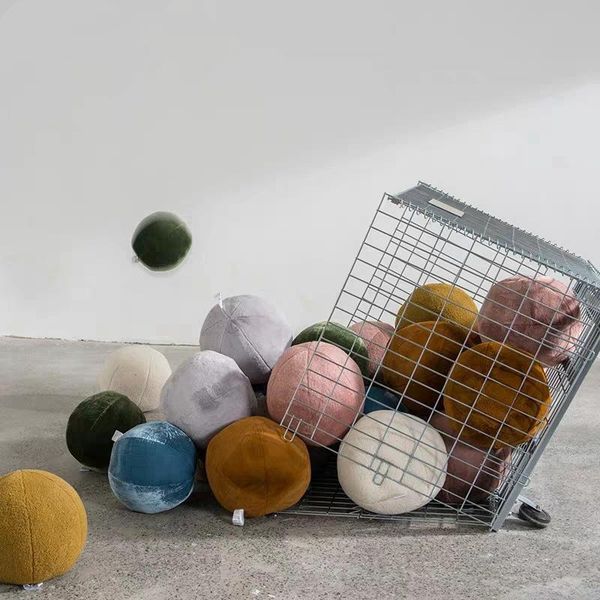

cushion/decorative pillow nordic ins style home decor po props cushions ball shape pillows stylish and warm kids bedroom play game plush toy