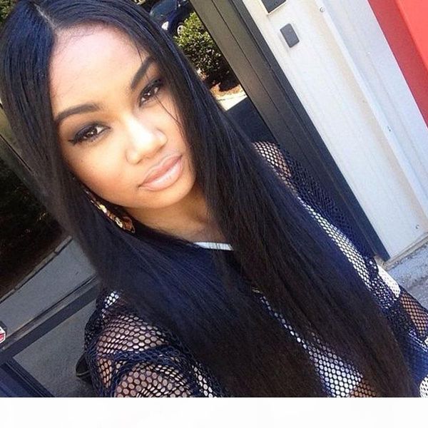 

in stock brazilian full lace wig lace front wig human hair wigs with bangs glueless lace front wigs for black woman, Black;brown