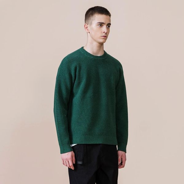 

2021 spring winter new thick sweater men warm waffle-knit regular fit knitwear plus size pullovers brand clothing tbka, White;black