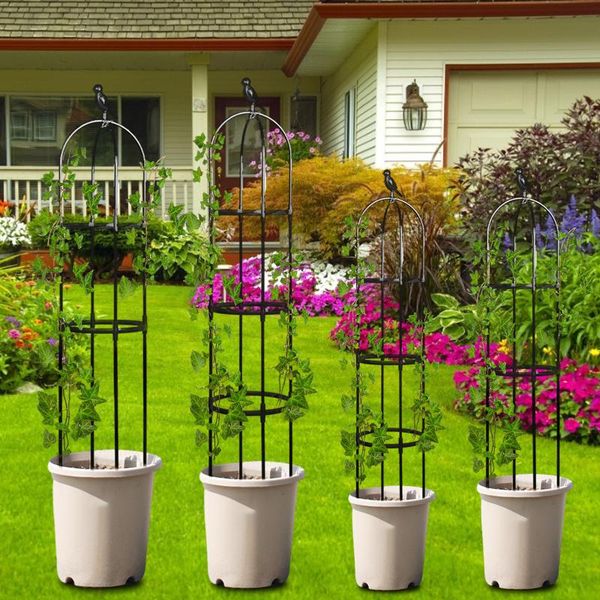 

planters & pots 120/150cm climbing vine rack plant potted support frame plastic coated steel flower vegetables decorative trellis bracket 1p