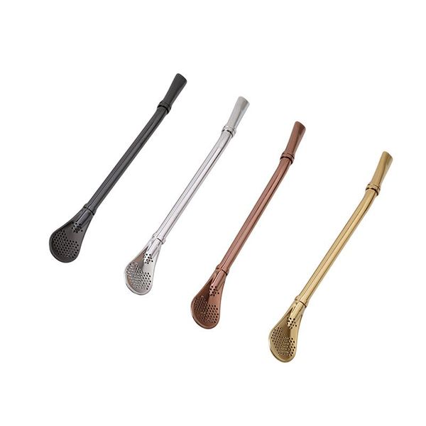 

handmade stainless steel drinking straw filter yerba mate bombilla gourd washable practical tools bar accessories