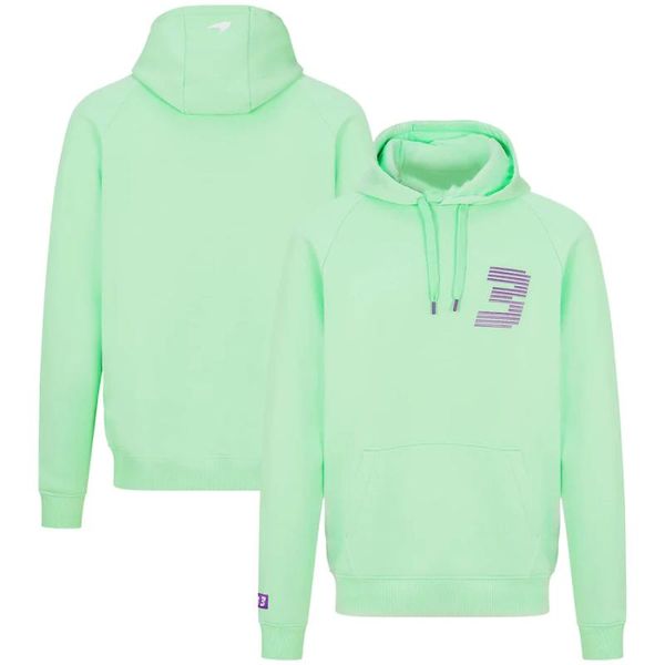 

men's hoodies & sweatshirts 2021 formula one women's racing suit harajuku style mint green hoodie f1 fashion casual super dalian, Black