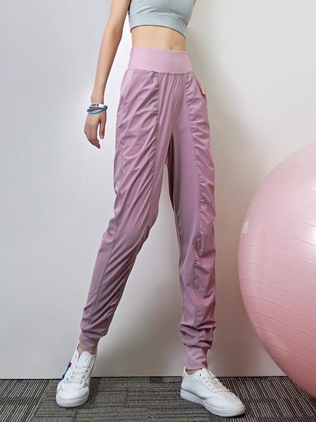 

yoga outfits sports pants women's loose-fitting feet were thin ins tide casual trousers running fitness summer, White;red