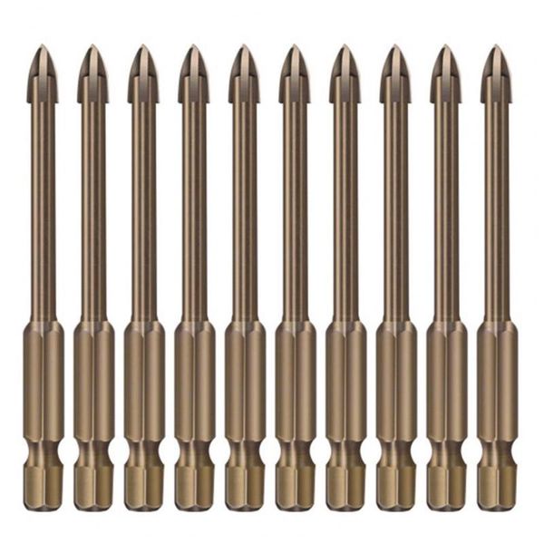 

professiona electric drills 10pcs hex shank drill bit cross head high hardness fast sturdy efficient triangle for