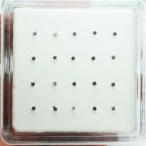 Outros 100% 925 STERLING SLARE STAR NARIGO PIN UNISSISEX NARIZ PEROGUNDO JOOAS 20PCS/pack