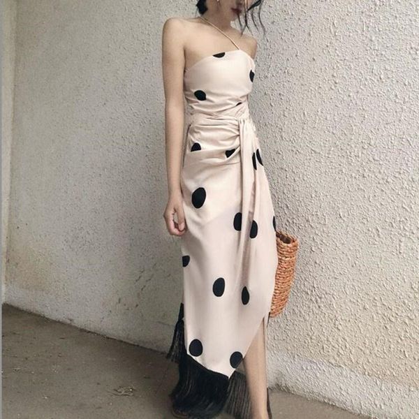 

women's halter 2 piece skirt sets temperament long irregular skirts womens suits two pants, White
