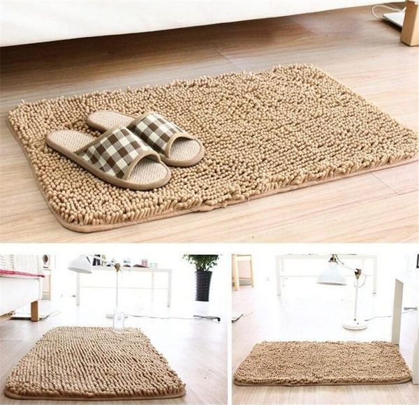 

bath mats 1pcs chenille non-slip floor mattresses bedroom kitchen bathroom door anti - skid pad 5zcf136
