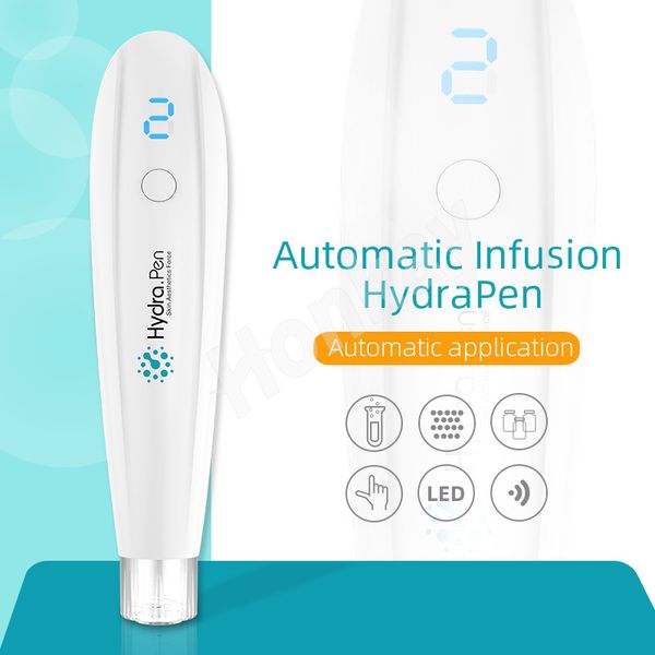 

in europe and america,automatic serum hydra pen h2 mesotherapy injection facial for salon clinic spa use with 20pcs needle cartridges, Black;white