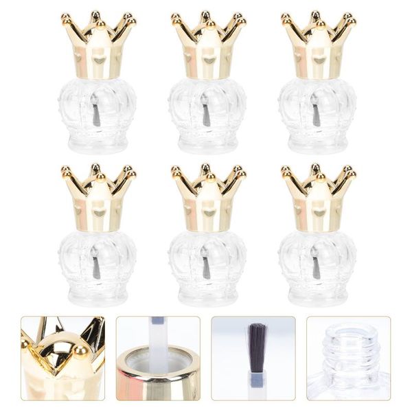 

storage bottles & jars 6pcs delicate empty nail polish sub package containers small