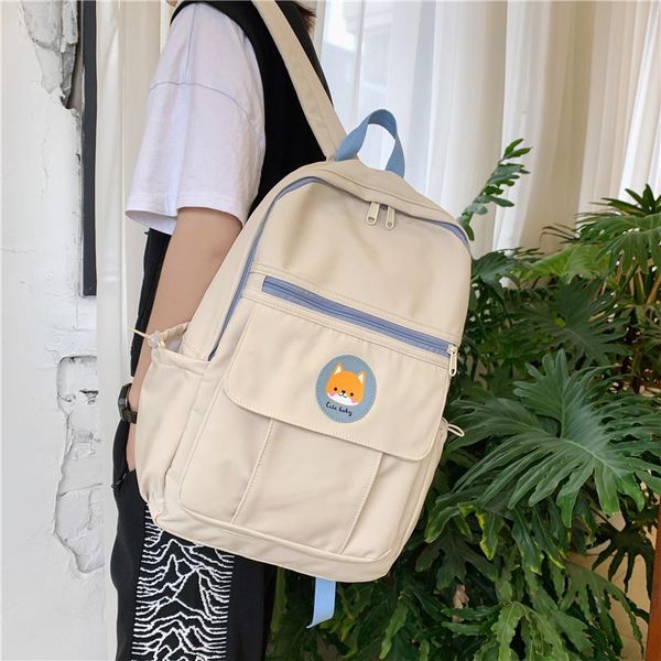

backpack korean schoolbag female ins wind large-capacity travel mori junior high school students birthday