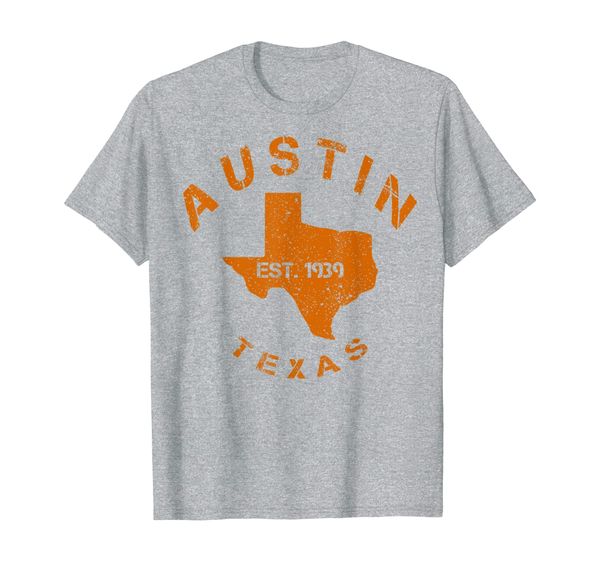 

austin texas tx vintage athletic sports design football tees t-shirt, White;black