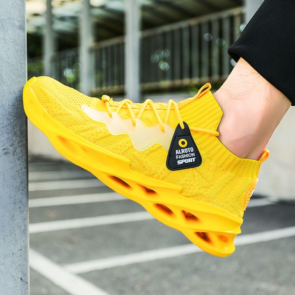 

2021 new spring autumn casual men blade sole shoes for outdoor comfortable male trianers sneakers tennis masculino 81x6, Black