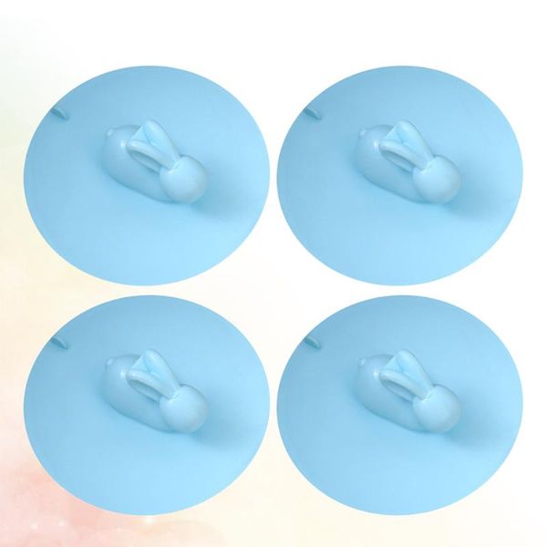 

other bath & toilet supplies 4pcs design floor drain plug bathtub ser silicone sealing sink (blue, 15cm)