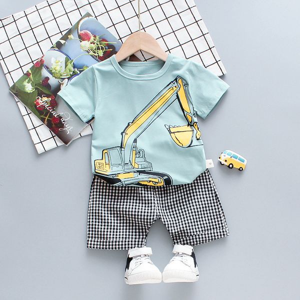 

2021 new baby born boy set of summer t-shirt + suit shorts for child clothes children children's sports 7ebw, White