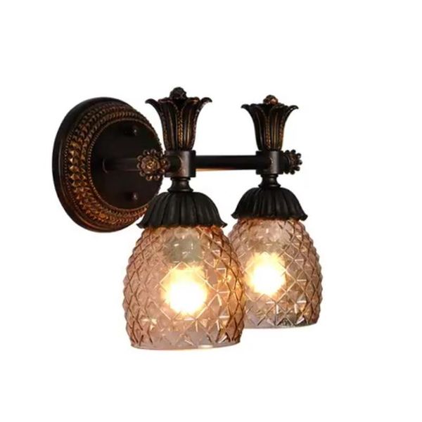 

wall lamp vintage lamps bathroom light rustic retro sconces lighting iron american bedroom bedside