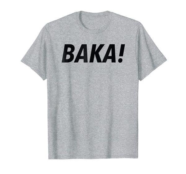 

anime yourz: baka t-shirt, White;black
