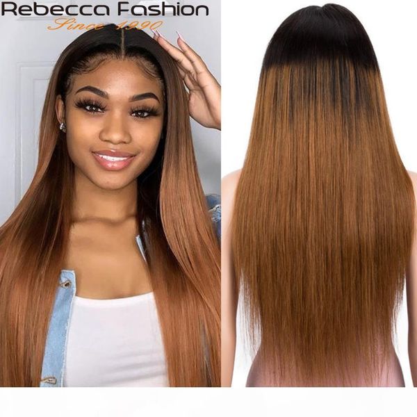 

13x4 colored ombre lace front human hair wig straight lace frontal wigs for women brazilian hair10-30 inch t1b 99j 1b 27 1b 3, Black;brown