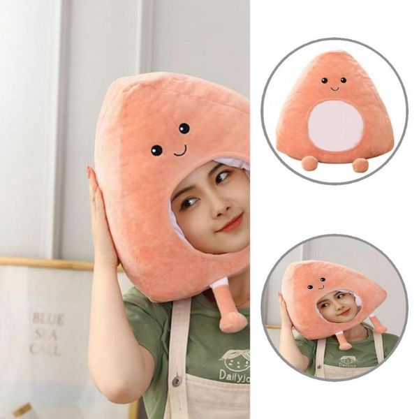 

party hats sushi headgear hat comfortable skin-friendly costume accessories cheese soft plush head decoration for girl