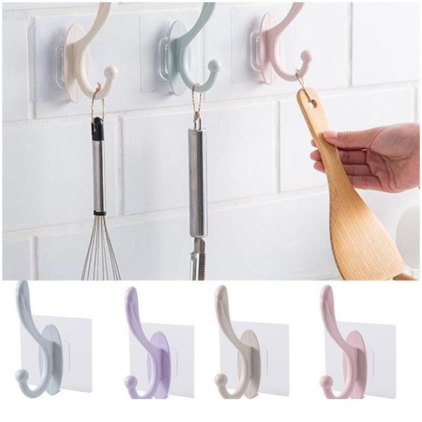 

transparent suction cup hook self adhesive wall hooks seamless stickers kitchen bathroom wall-mounted strong suction qylpve
