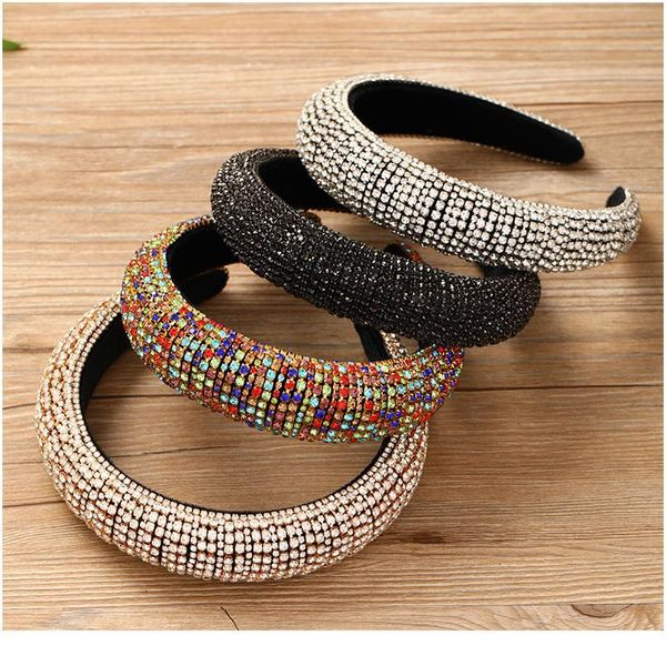 

trendy ladies headband crystal rhinestone headwear wedding hair accessories prom tiara jewelry bride handmade dress acc qylwzc