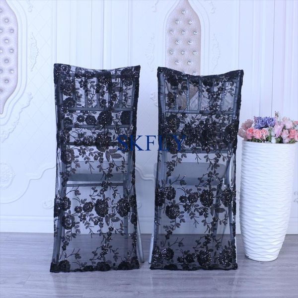

chair covers ch004mb pattern beautiful 2021 standard chiavari emboridered black sequin lace cover