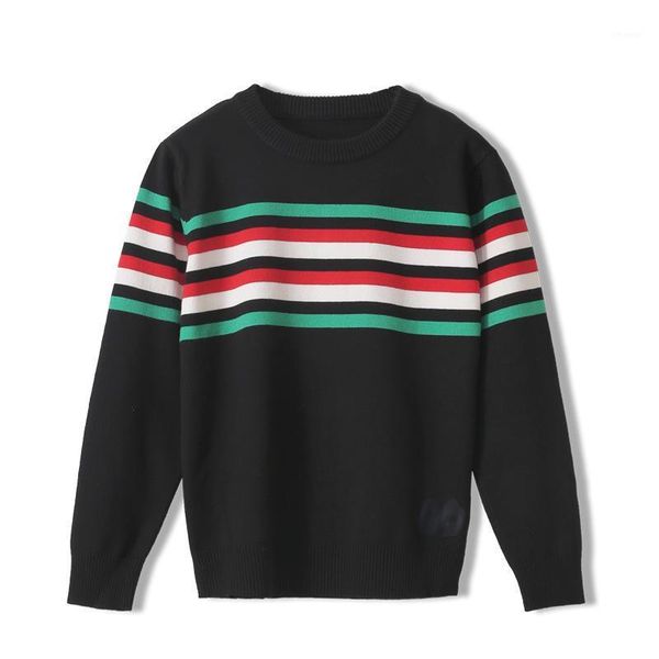 

autumn fashion clothing ladies design striped basic&casual sweater dresses women loose type female clothes pullover women's swe, White;black