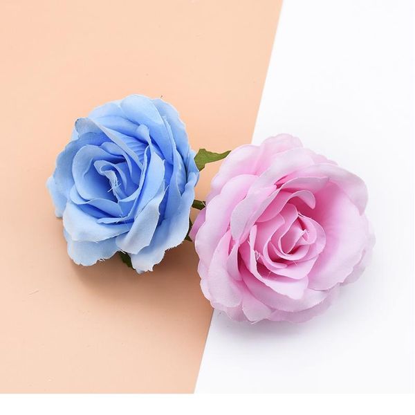 

5 pieces silk roses decorative flowers wreaths home decoration accessories scrapbooking wedding flower wall artificial qylznn