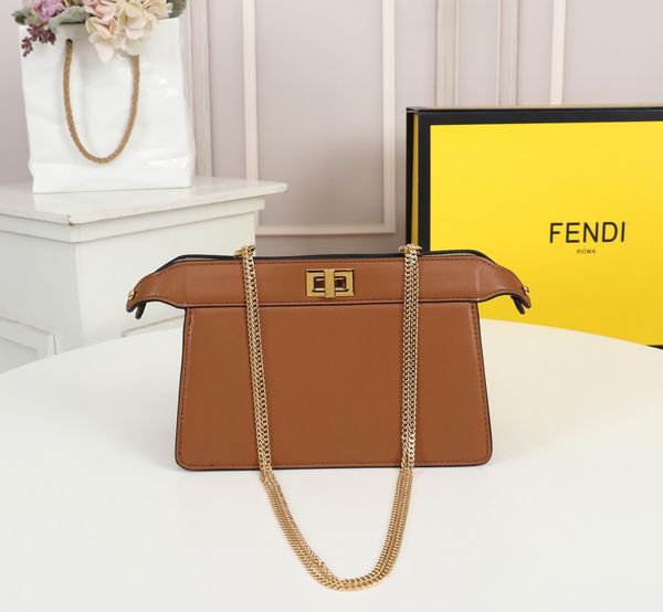 

fendi custom high-end handbag cowhide malppy blue platinum women's shoulder crossbody handbag