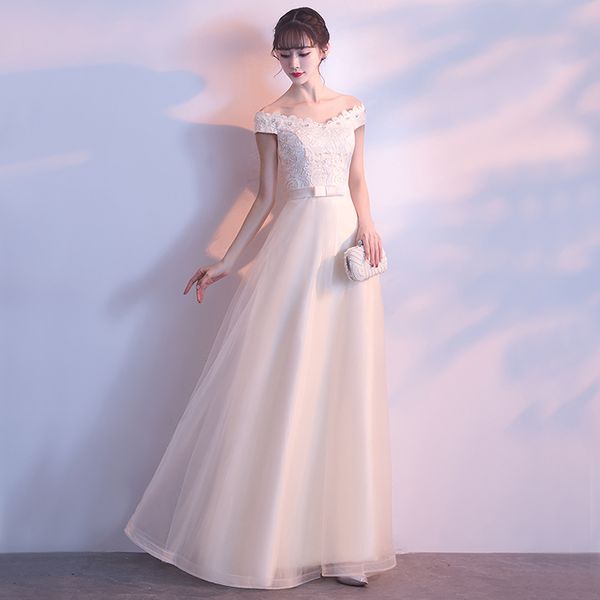 

prom dresses champagne new fashion party lace boat neck a-line jersey sleeveless 2021 bandage plus size ball gown, Black