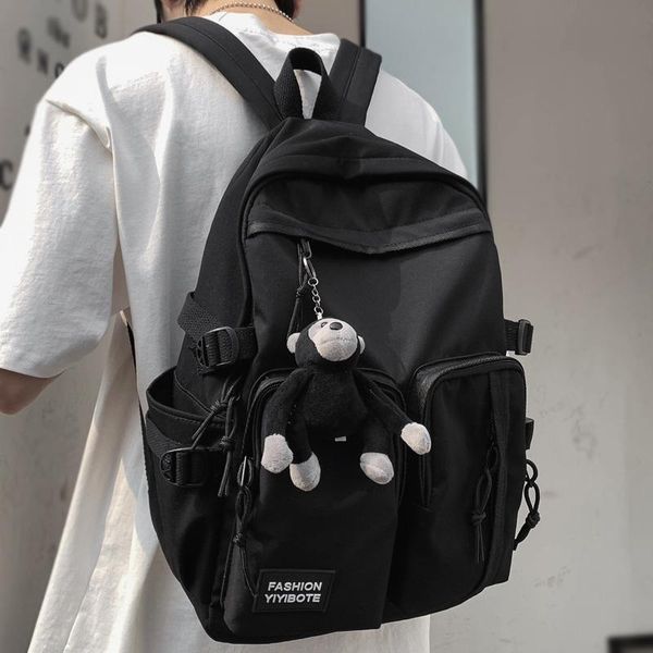 

backpack dcimor mais zip bolso Ã prova dwaterproof Ã¡gua nÃ¡ilon mochila feminina de grande capacidade cor sÃ³lida bolsa