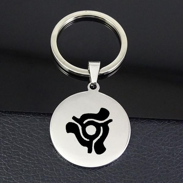 

keychains music symbol disc keychain pendant jewelry for men and women yp7385, Silver
