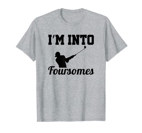 

foursomes funny golfer humor t shirt gift for golf dads t-shirt, White;black
