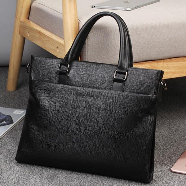

briefcases fashion genuine leather men's briefcase design handbag bags casual british lapmale business shoulder messenger