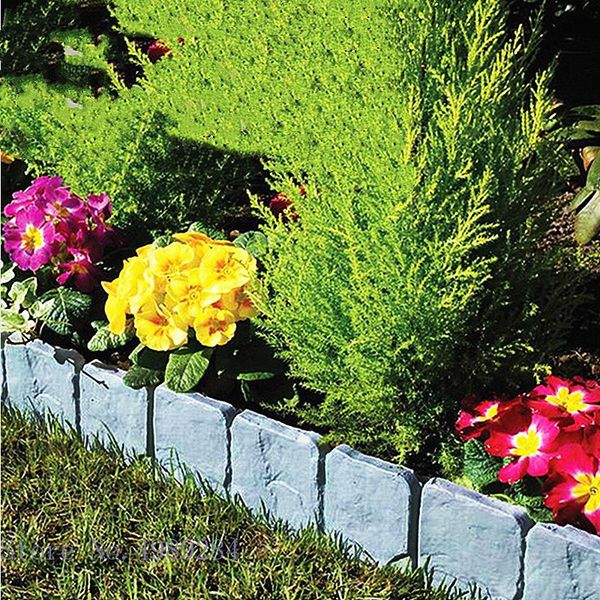 

fencing, trellis & gates garden fence courtyard simulation stone plastic insert the ground outdoor decoration fences backyard gardening